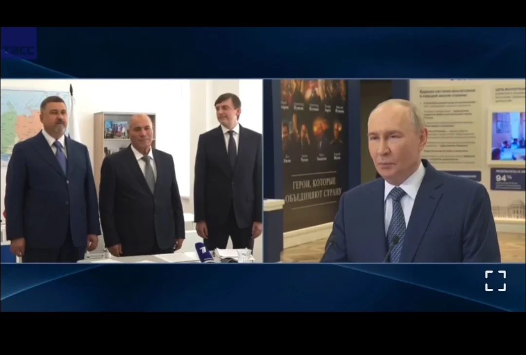 С участием Владимира Путина открыли новую школу в Дагестане