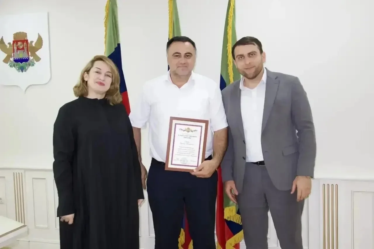 Руслан Гереев отмечен благодарственным письмом главы Махачкалы