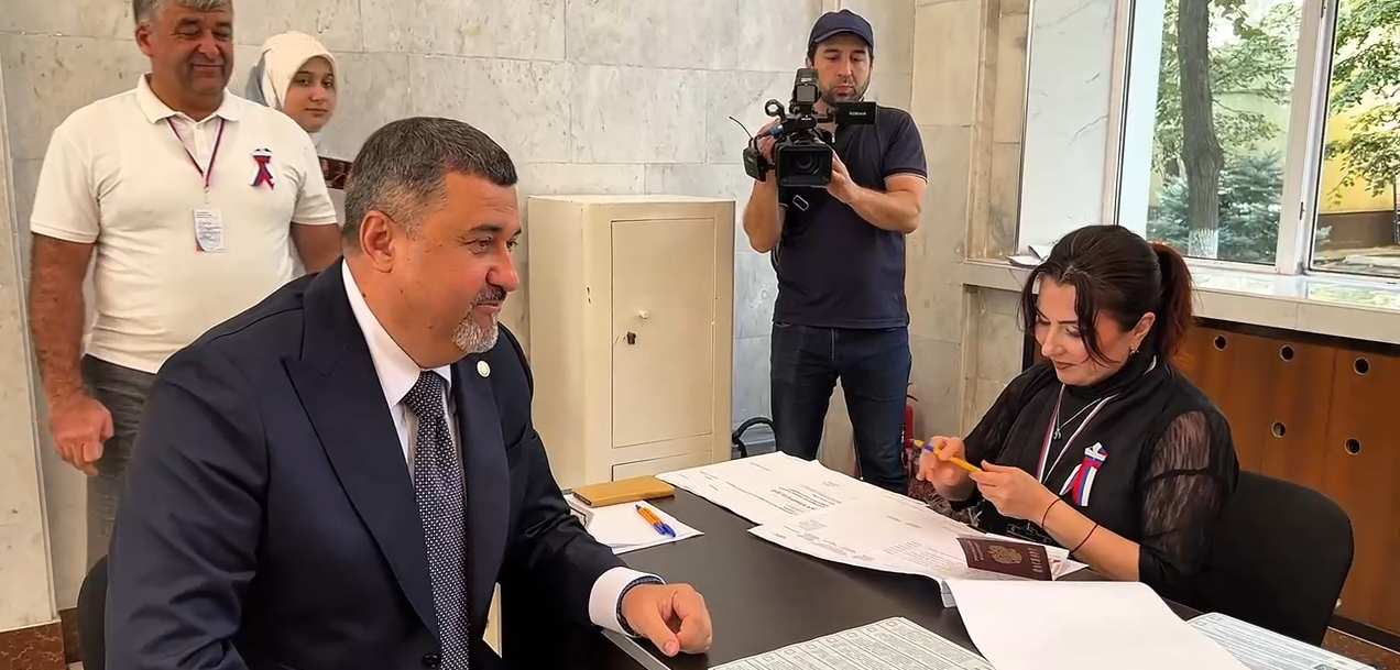Фёдор Щукин проголосовал на выборах