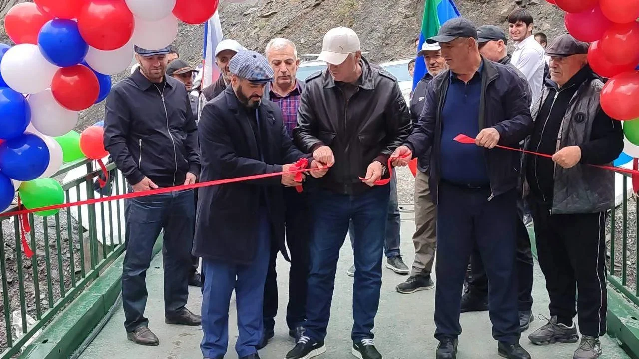 В Тляратинском районе открыли автомобильный мост к селу Талсух