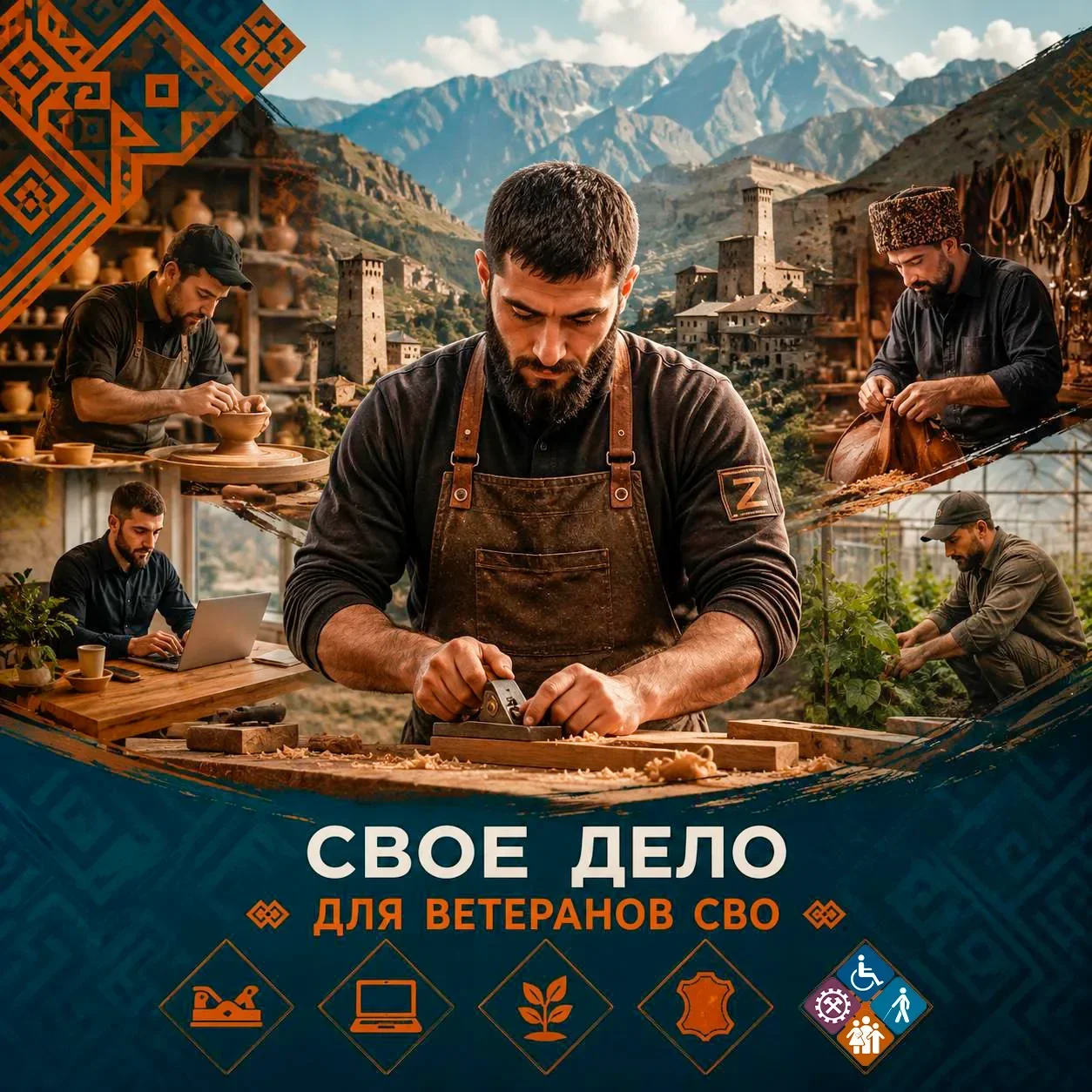 До 350 000 рублей на свое дело для ветеранов СВО